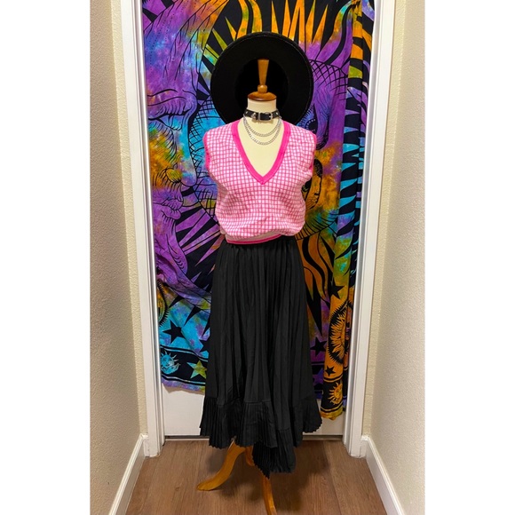 🌈 Lovely pink plaid vest - Picture 9 of 11